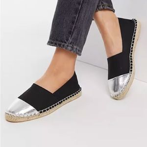 asos London Rebel espadrille flats. Wide fit